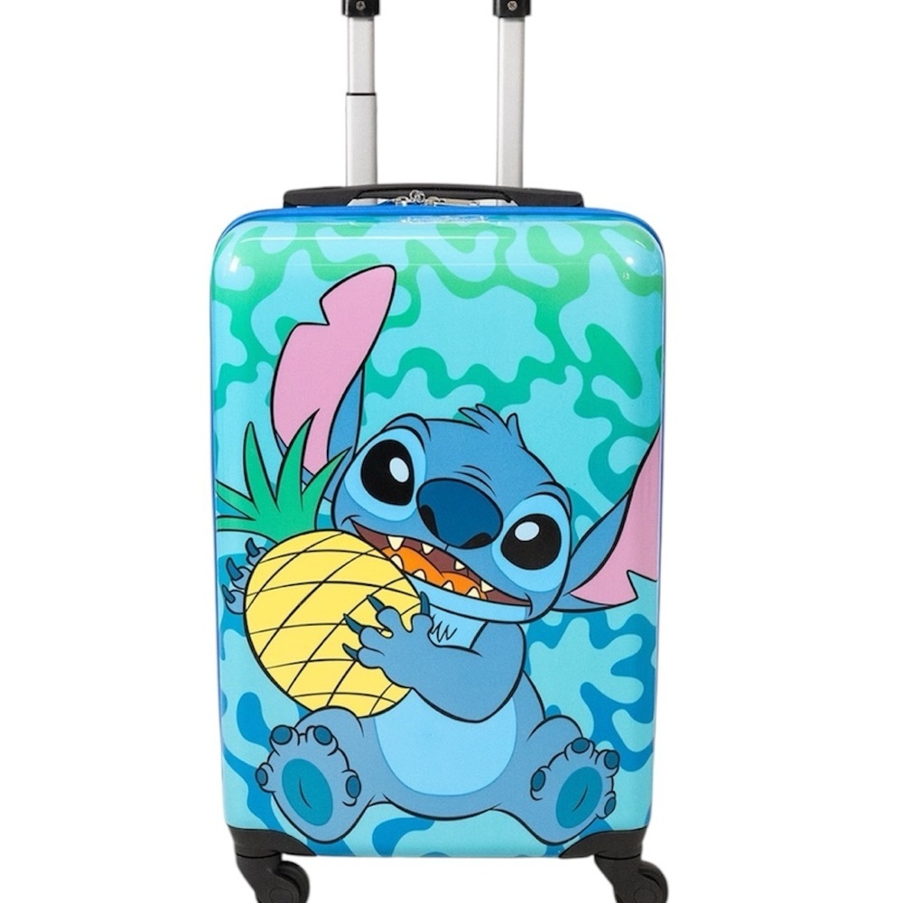 NEW! Kids Disney Lilo and Stitch 18" Carry on Hardside Spinner Luggage Suitcase